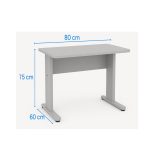 Mesa Escritório 0,80×0,60m – JOB – CINZA/CINZA – 43087 RM MÓVEIS 10