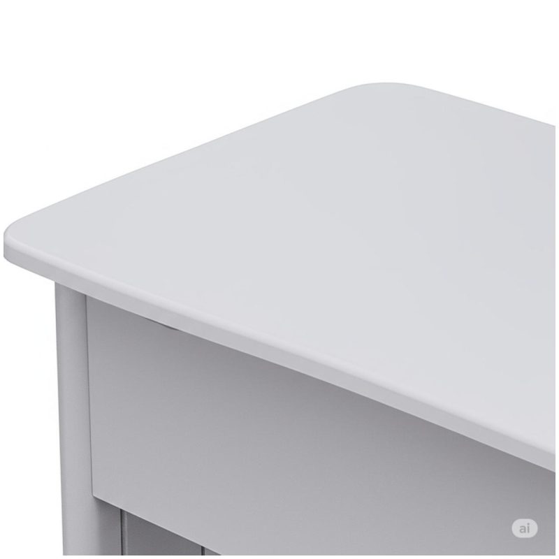 Estação de Trabalho 1,40×1,40m com 02 Gavetas – JOB – CINZA / CINZA – 43019 RM MÓVEIS 7