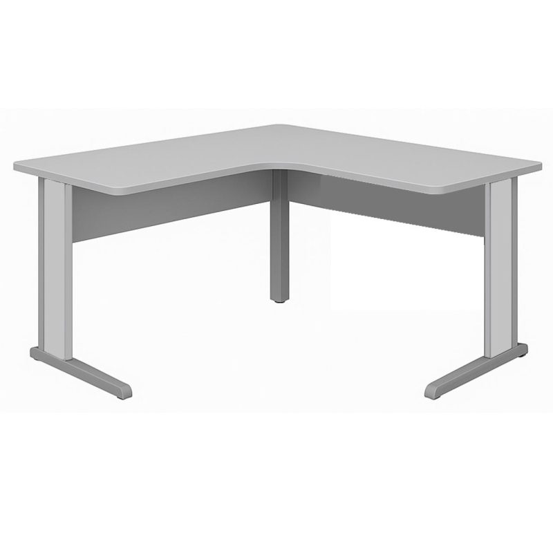 Estação de Trabalho 1,40×1,40m com 02 Gavetas – JOB – CINZA / CINZA – 43019 RM MÓVEIS 5