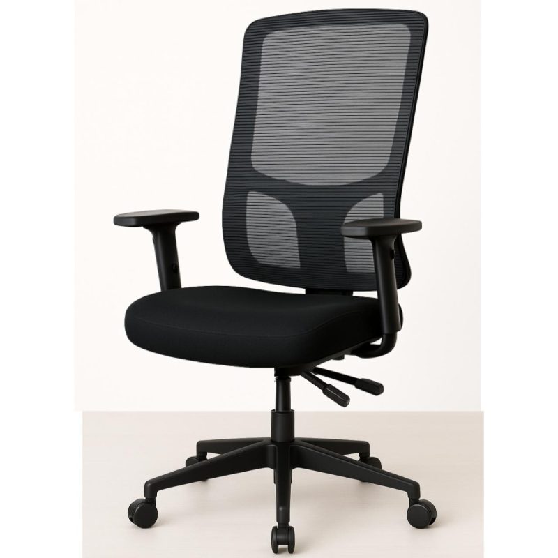 Cadeira de Escritório Tela PRYUS Back System – Cor Preto – 20099 RM MÓVEIS 4