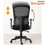 Cadeira de Escritório Tela PRYUS Back System – Cor Preto – 20099 RM MÓVEIS 13