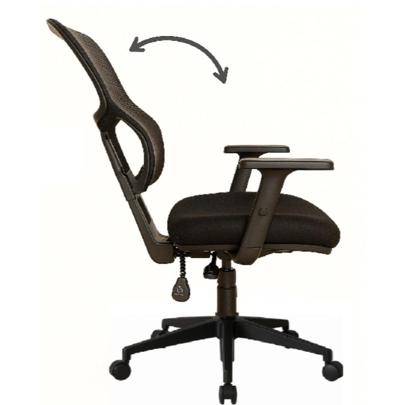 Cadeira de Escritório Tela PRYUS Back System – Cor Preto – 20099 RM MÓVEIS 6