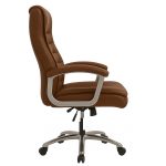 Poltrona Presidente LUXO c/ mola Ensacada – COR CARAMELO – 30059 RM MÓVEIS 10