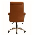 Poltrona Presidente LUXO c/ mola Ensacada – COR CARAMELO – 30059 RM MÓVEIS 12