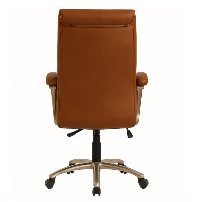 Poltrona Presidente LUXO c/ mola Ensacada – COR CARAMELO – 30059 RM MÓVEIS 5