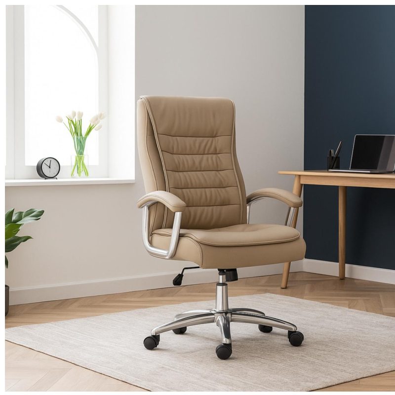 Poltrona Presidente LUXO c/ mola Ensacada – COR FENDI – 30061 RM MÓVEIS 8