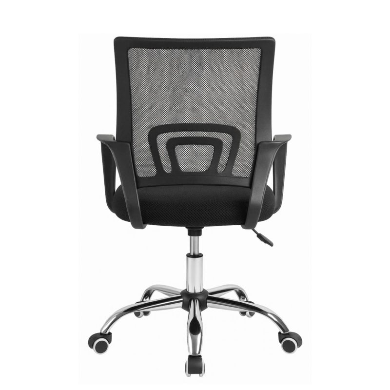 Cadeira de Escritório Tela TURYA c/ braço – Cor Preto – 34044 RM MÓVEIS 4