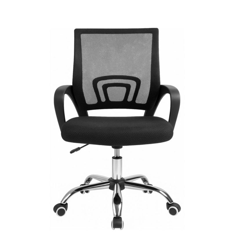 Cadeira de Escritório Tela TURYA c/ braço – Cor Preto – 34044 RM MÓVEIS 5