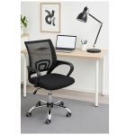 Cadeira de Escritório Tela TURYA c/ braço – Cor Preto – 34044 RM MÓVEIS 17