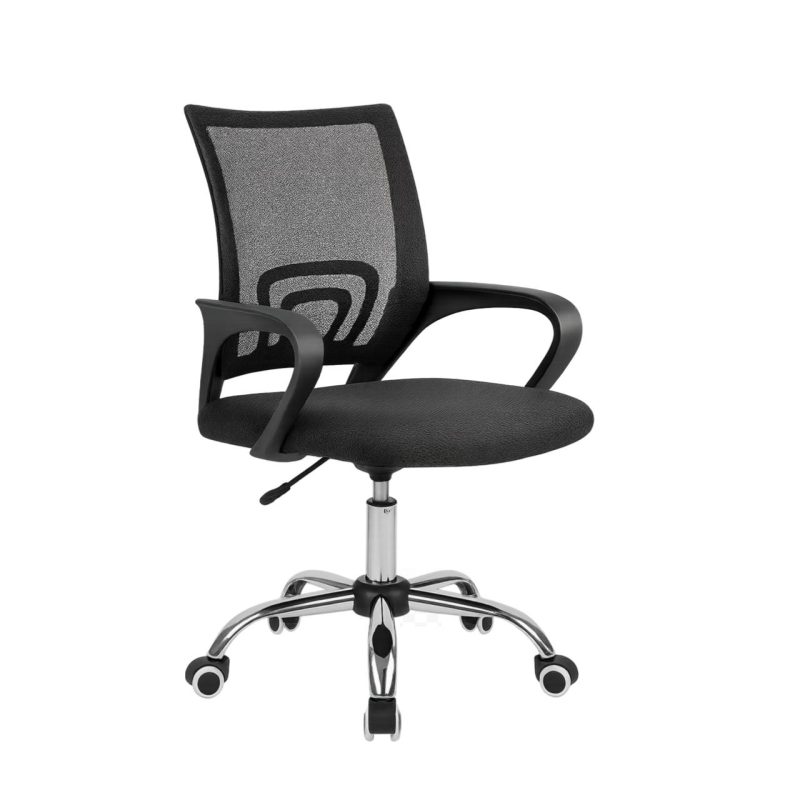 Cadeira de Escritório Tela TURYA c/ braço – Cor Preto – 34044 RM MÓVEIS 2