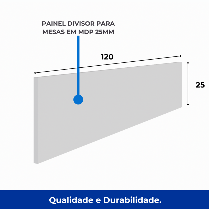 Estação de Trabalho Dupla 1,20×1,35m c/ 02 Gavetas c/ ponto de tomada PÉ QUADRO – Cor Nogal Sevilha/Branco – 34423 RM MÓVEIS 5