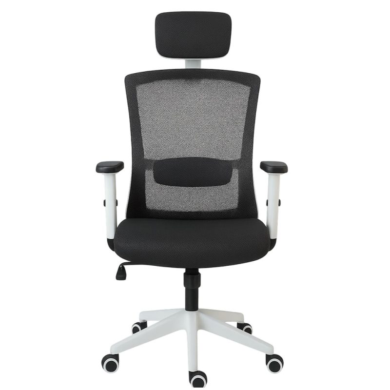 Cadeira de Escritório Tela WAY BRANCA – Cor BRANCA / PTO – 20080 RM MÓVEIS 4