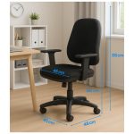 Cadeira de Escritório Ergonômica AXYS – Cor Preta – 20091 RM MÓVEIS 17