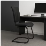 Cadeira de Escritório B-ONE Base em “S” Preta – Corino Preto – 31032 RM MÓVEIS 17