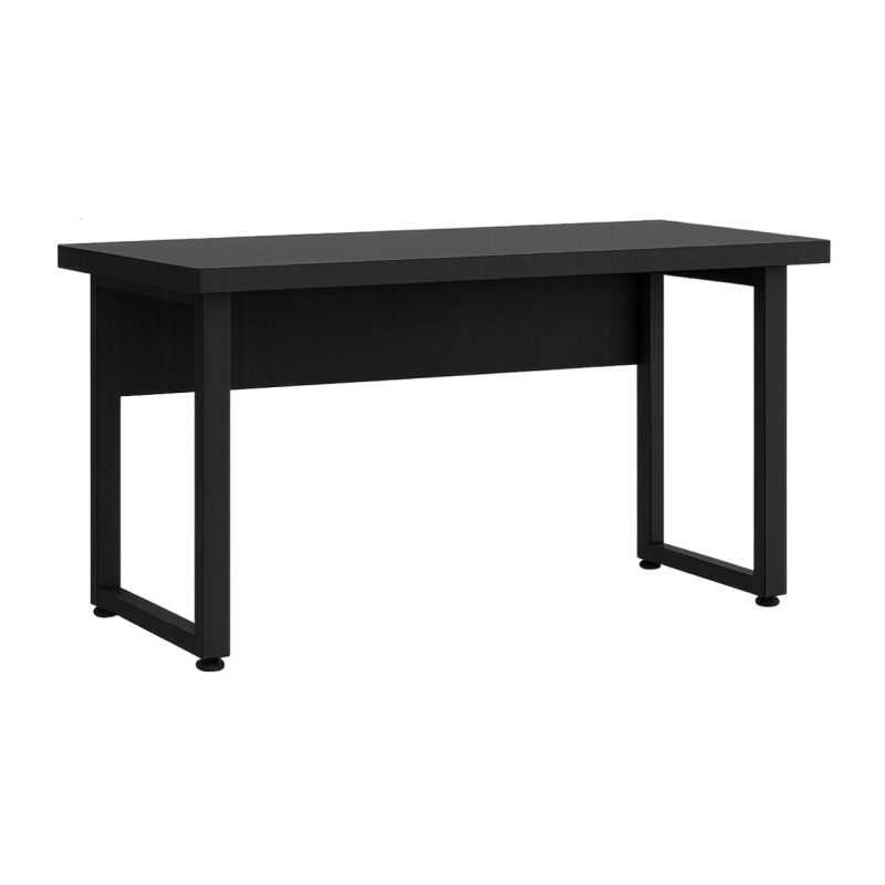 Mesa Escritório PÉ QUADRO – 1,20×0,60m – S/ Gavetas – PRETO / PRETO – 26001 RM MÓVEIS 2