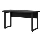 Mesa Escritório PÉ QUADRO – 1,50×0,60m – S/ Gavetas – PRETO / PRETO – 26002 RM MÓVEIS 12