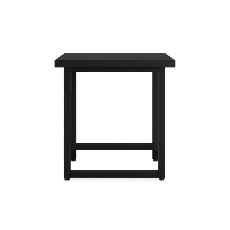 Mesa Escritório PÉ QUADRO – 1,70×0,70m – S/ Gavetas – PRETO / PRETO – 26003 RM MÓVEIS 5