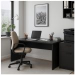 Mesa Escritório 1,70×0,70m – S/ Gavetas – PRETO/PRETO – 26007 RM MÓVEIS 15