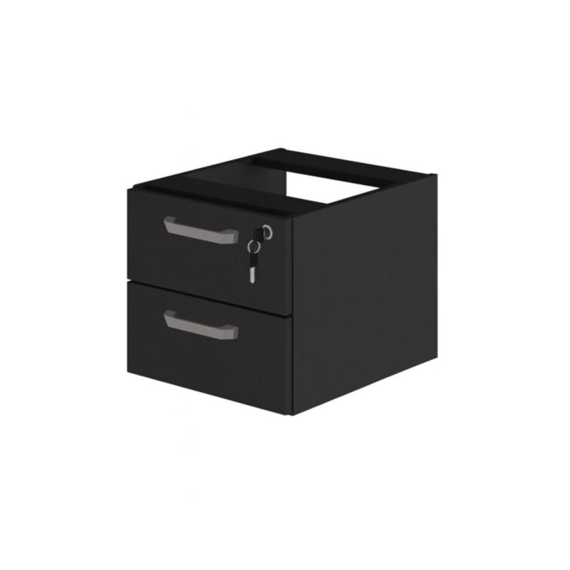 Gaveteiro suspenso – PRETO/PRETO – 26008 RM MÓVEIS 3