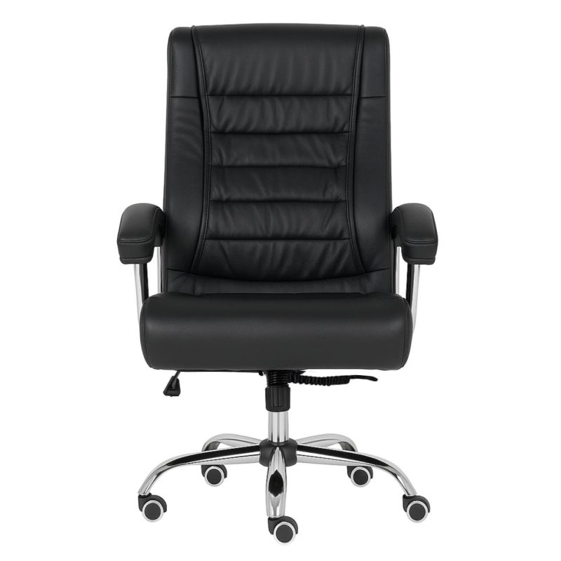 Poltrona LUXO IMPORTADA Concha Dupla Syncron – Couríssimo Preto – 30017 RM MÓVEIS 3