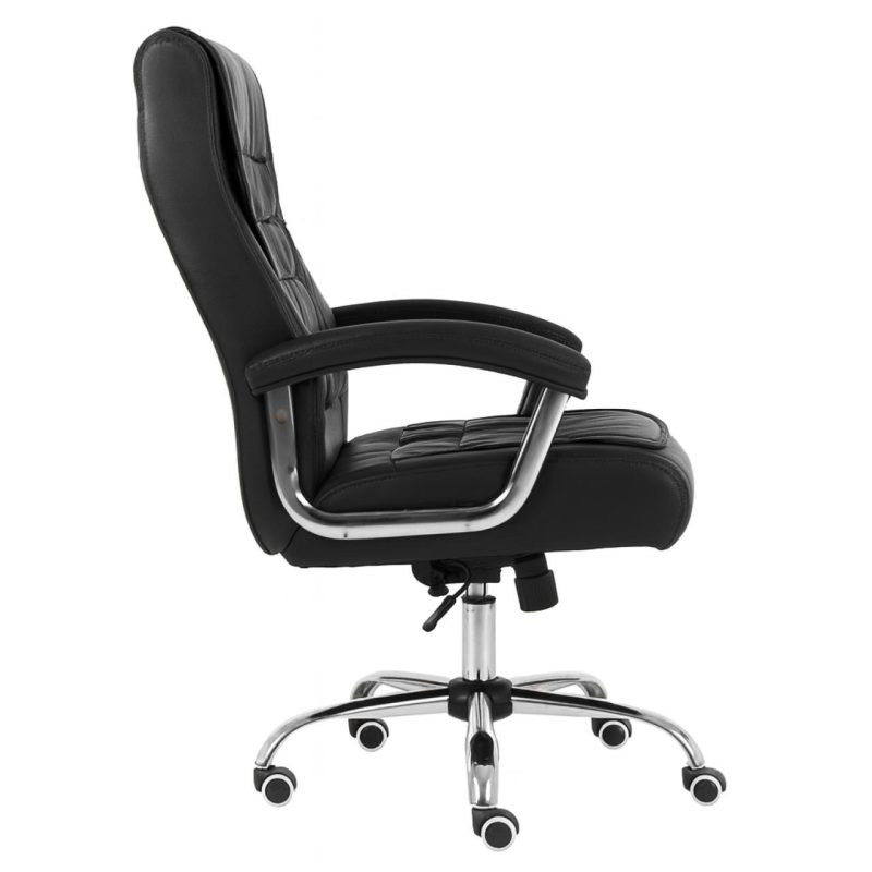 Poltrona LUXO IMPORTADA Concha Dupla Syncron – Couríssimo Preto – 30017 RM MÓVEIS 4