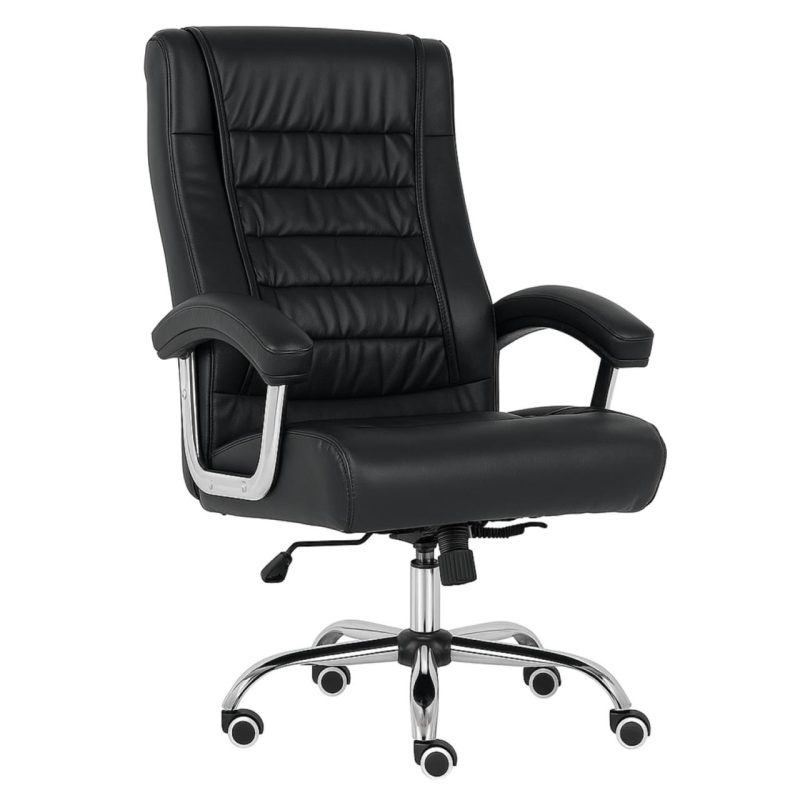 Poltrona LUXO IMPORTADA Concha Dupla Syncron – Couríssimo Preto – 30017 RM MÓVEIS 6