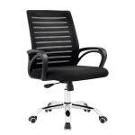 Cadeira para Escritório Tela OZY com Braço – Cor Preta – 30055 RM MÓVEIS 9