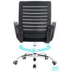 Cadeira para Escritório Tela OZY com Braço – Cor Preta – 30055 RM MÓVEIS 11
