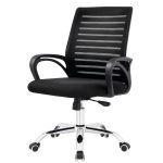 Cadeira para Escritório Tela OZY com Braço – Cor Preta – 30055 RM MÓVEIS 12
