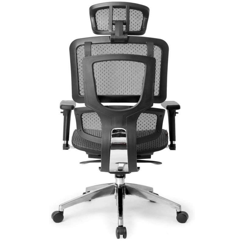 Cadeira de Escritório Presidente TELA DOM – Cor Preta – 32869 RM MÓVEIS 3