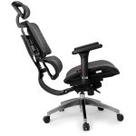 Cadeira de Escritório Presidente TELA DOM – Cor Preta – 32869 RM MÓVEIS 12