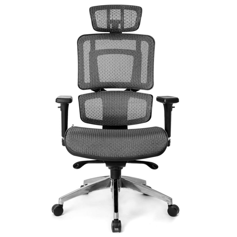 Cadeira de Escritório Presidente TELA DOM – Cor Preta – 32869 RM MÓVEIS 5
