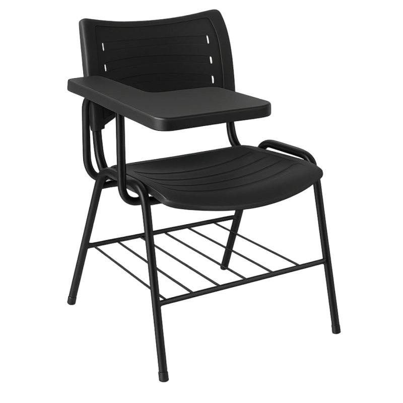 Cadeira Universitária Plástica Prancheta PLÁSTICA – MRPlast Preto – 34130 RM MÓVEIS 2