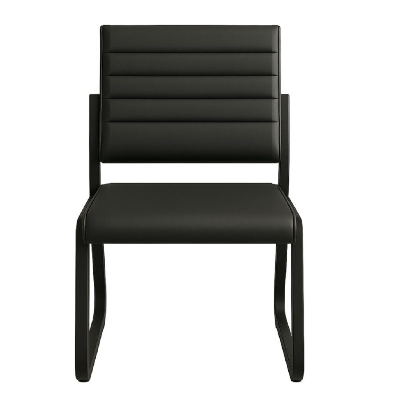 Poltrona para Escritório Estofada – TRIX – Cor Preta – 35119 RM MÓVEIS 3
