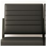 Sofanete para Escritório Estofada com 02 Lugares – TRIX – Pés PRETO – 35120 RM MÓVEIS 16