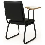 Poltrona Universitária TRIX Estofada com Prancheta Fixa – Corino Preto – 35121 RM MÓVEIS 12