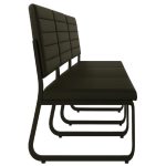 Sofanete para Escritório Estofada com 03 Lugares – TRIX – Pés PRETO – 35123 RM MÓVEIS 13