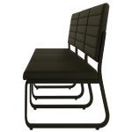 Sofanete para Escritório Estofada com 03 Lugares – TRIX – Pés PRETO – 35123 RM MÓVEIS 15